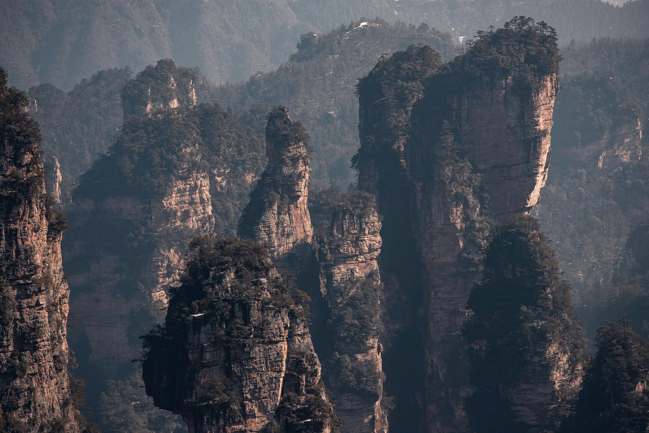 Vista de Zhangjiajie - Foto por JC Terry