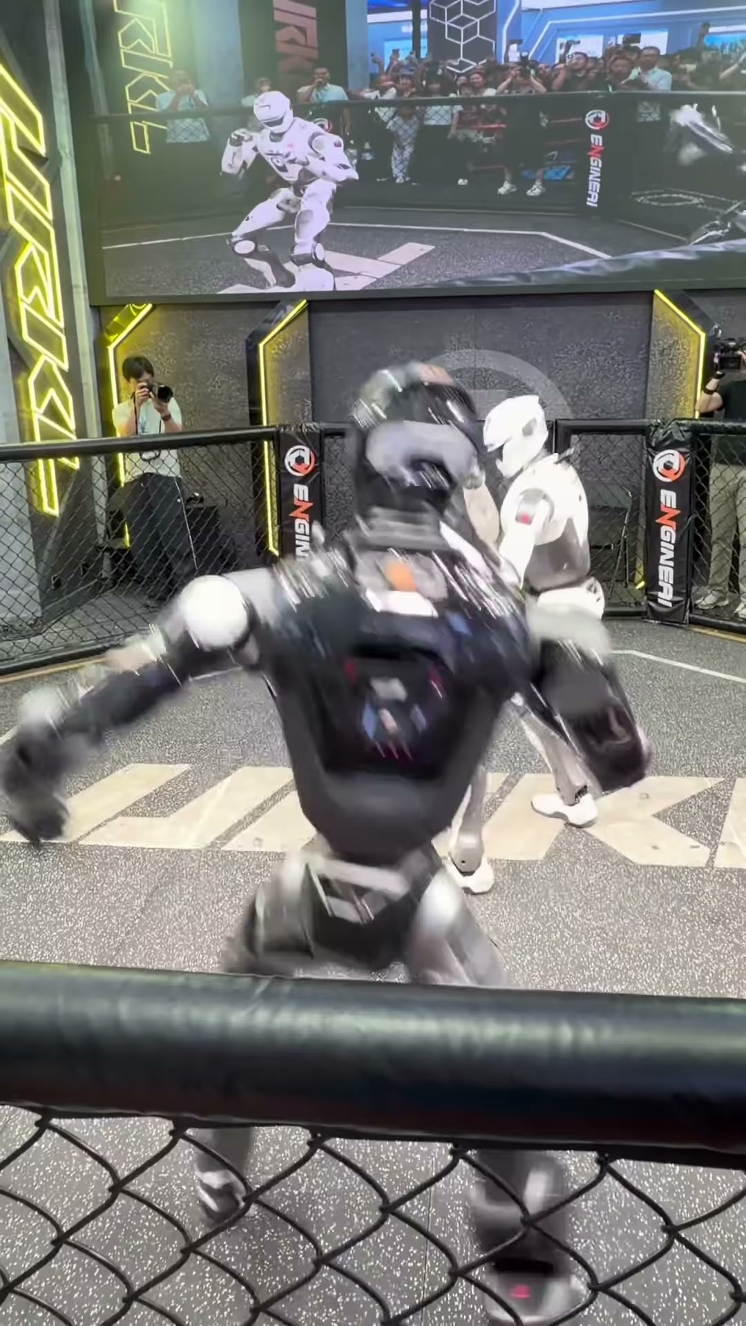 A arena de combate dos robôs chineses