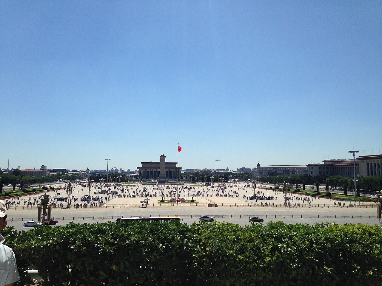 A Praça Tiananmen e o entorno