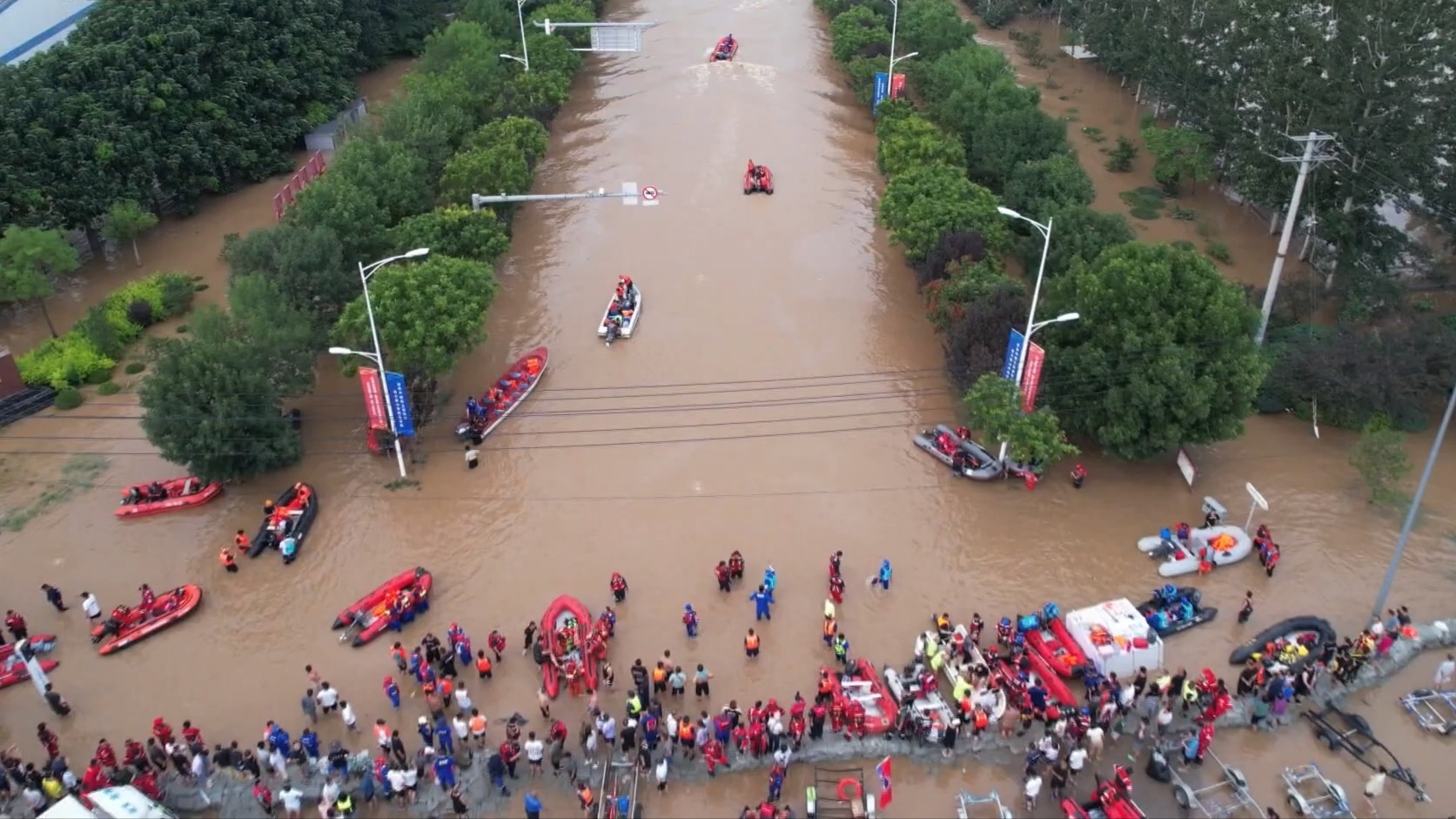 A máquina de evacuação
