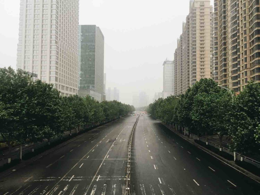 Cidades na China vazia