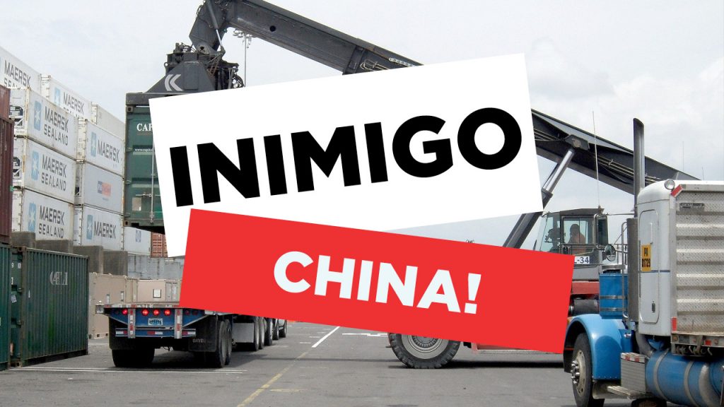 Um caminhão com uma placa que diz “inimigo china” destaca como a falta de reciprocidade pode prejudicar as relações comerciais da China.