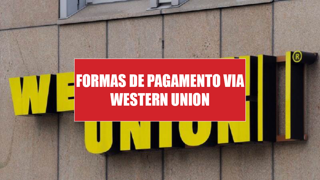 Um prédio com uma placa que diz pagamento via Western Union.